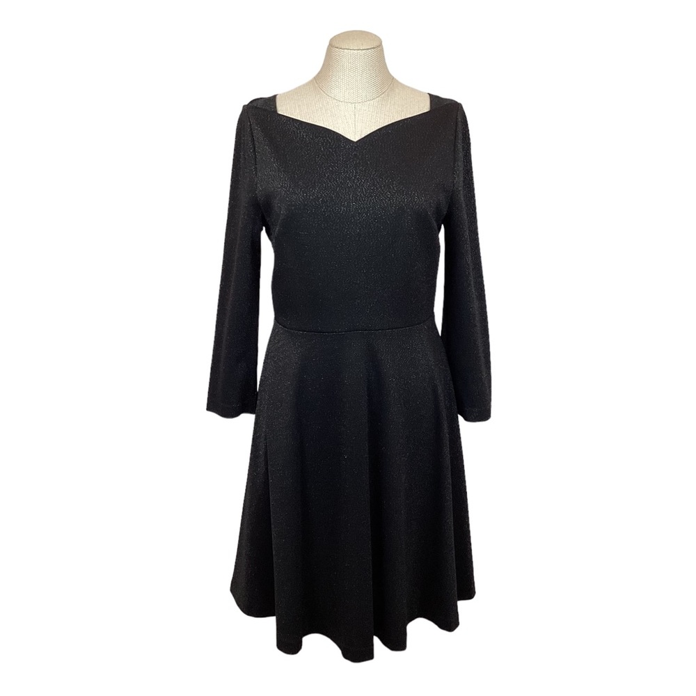 Kate spade evening dress black glitter over black - Like New